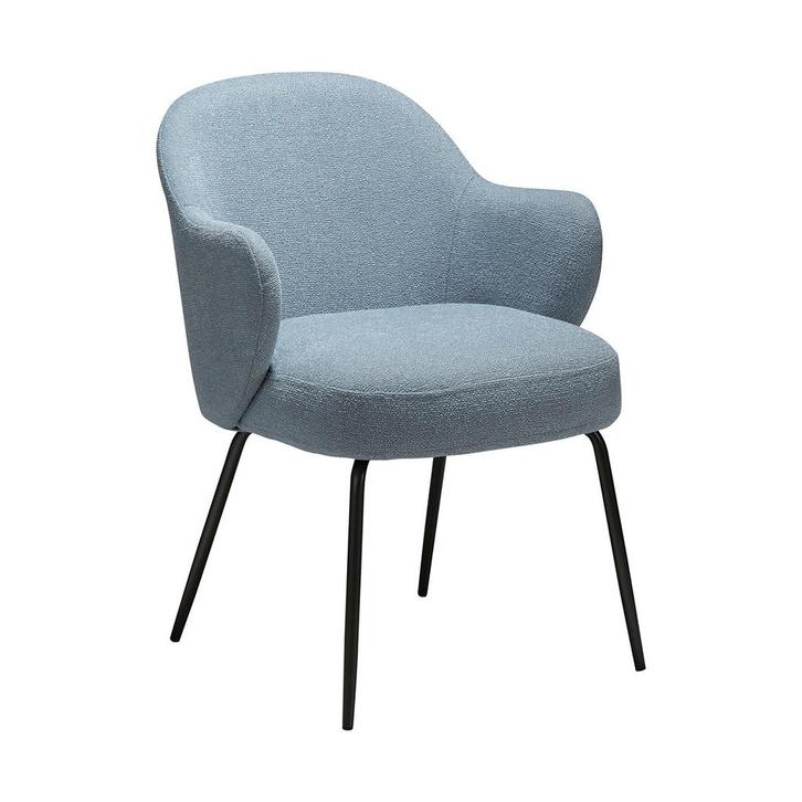 *WOONWINKEL* Dan-Form Bae Luxe Eetkamerstoel Met Armleuninge, Huis en Inrichting, Stoelen, Blauw, Nieuw, Verzenden