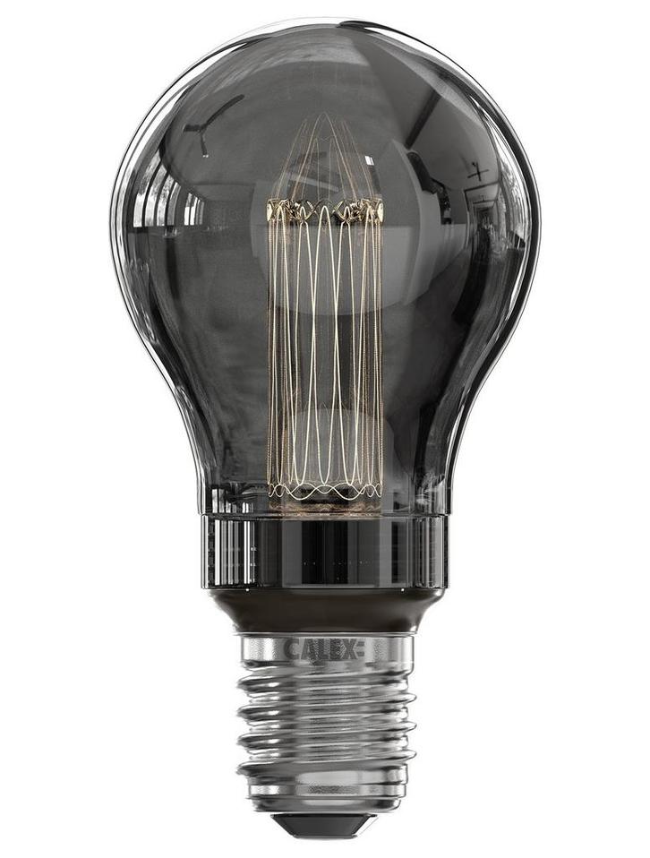 Calex LED Glasfiber E27 3.5W 40lm 2000K Titanium Dimbaar A60, Huis en Inrichting, Lampen | Overige, Nieuw, Ophalen of Verzenden