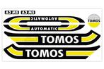 Tomos Stickerset glans standaard automatic zwart / geel c..., Ophalen of Verzenden, Nieuw