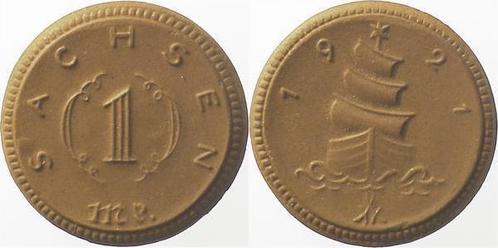 50 Pfennig 1921 Sachsen Handform!, Postzegels en Munten, Munten | Europa | Niet-Euromunten, Verzenden