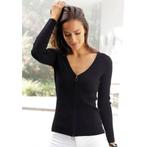 Lascana Vest met rits, getailleerde korte gebreide jas, Kleding | Dames, Truien en Vesten, Verzenden, Nieuw