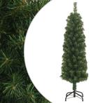 vidaXL Kunstkerstboom met standaard smal 150 cm PVC groen, Nieuw, Verzenden