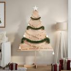vidaXL Kerstdecoratie kerstboom 150 cm massief hout, Verzenden, Nieuw