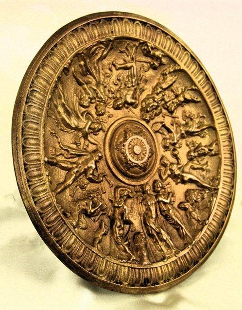 Barok Aalmoezen schotel - Verguld brons - 1800-1850 -, Antiek en Kunst, Kunst | Niet-Westerse kunst