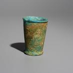 Oud-Egyptisch Faience Funderingsdepotbeker. ca. 1184 - 1153, Verzamelen
