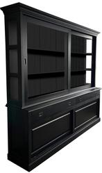 Buffetkast zwart - zwart Bussum 240cm, Huis en Inrichting, Kasten | Buffetkasten, Ophalen of Verzenden, Nieuw