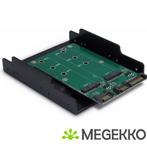 Inter-Tech KT005B 2x M.2 SATA-->2xSATA, Verzenden, Nieuw, Inter Tech