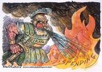 Pentekening Amerika - Irak uitgaven (lijst optie), Antiek en Kunst, Verzenden