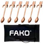 Fako Bijoux® - 6x Theelepel / Koffielepel Hangende Kat -, Huis en Inrichting, Keuken | Bestek, Verzenden, Nieuw