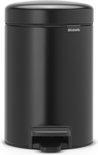 Brabantia NewIcon Prullenbak - 3 liter - Matt Black, Nieuw