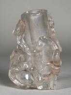 Figuur - Crystal rock “ carved vase” - Bergkristal - China -, Antiek en Kunst