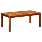 Tuintafel acaciahout 110x60 | Retourdeal 51% Korting, Ophalen of Verzenden, Nieuw, Rechthoekig, Hout