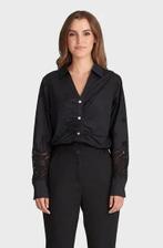-50% Maicazz  Maicazz Justus blouse black  maat 38, Verzenden, Nieuw, Zwart