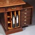 Soennecken bureau met uitdraaibare kasten ca 1910 eikenhout, Ophalen of Verzenden