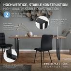 Tafelpoten - Metaal - 50x71,5 cm - Zwart - ML-Design, Verzenden, Nieuw