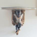 Wandtafel - Polychroom hout - Console moor, Antiek en Kunst