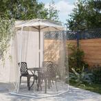 vidaXL Klamboe voor paraplu 220 gaas 330x250 cm wit, Verzenden, Nieuw