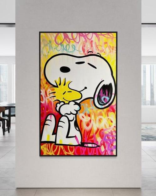 Gunnar Zyl (1988) - Snoopy & Woodstock XXL, Antiek en Kunst, Kunst | Schilderijen | Modern