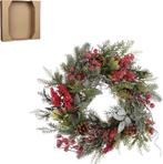 2dekans | House of Seasons Randell Kerstkrans - Ø40 cm -, Diversen, Kerst, Ophalen of Verzenden, Zo goed als nieuw