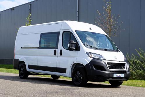 Peugeot Boxer 2.2 BlueHDi 140 L3H2 3.5t, Auto's, Bestelauto's, Lease, Grijs, Handgeschakeld, Financial lease, Wit, Peugeot, Stof