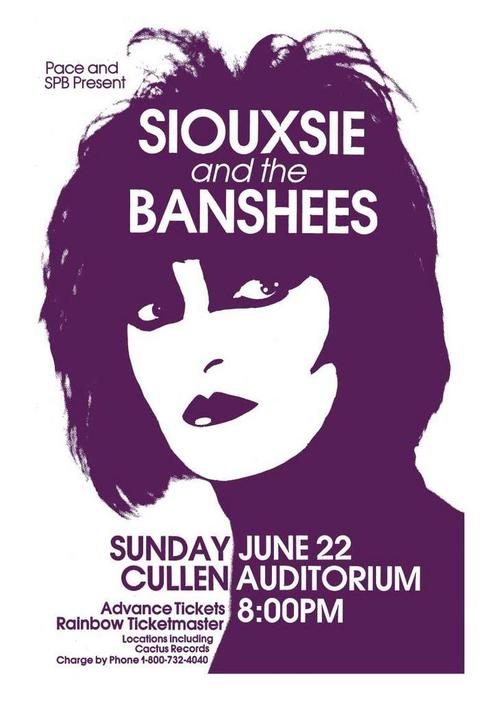 Posters - Poster Siouxsie and the Banshees - Cullen Audit..., Verzamelen, Muziek, Artiesten en Beroemdheden, Zo goed als nieuw
