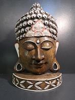 Boeddha masker op voetstuk - Beeld - Indonesië (Zonder