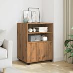 vidaXL Rolkast 60x48x81 cm bewerkt hout artisanaal, Huis en Inrichting, Kasten | Roldeurkasten en Archiefkasten, Verzenden, Nieuw