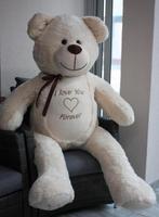 Grote knuffelbeer - I love you - Zacht - Crème, Kinderen en Baby's, Speelgoed | Knuffels en Pluche, Ophalen of Verzenden, Nieuw