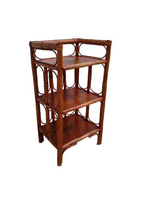 Nachtkastje - Bamboe, Rattan - Etagère / Kastje, Antiek en Kunst, Kunst | Designobjecten