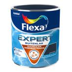4 blik 750 ml - Sikkens Flexa Expert Buitenlak Halfglans..., Ophalen of Verzenden, Nieuw, Wit, Lak