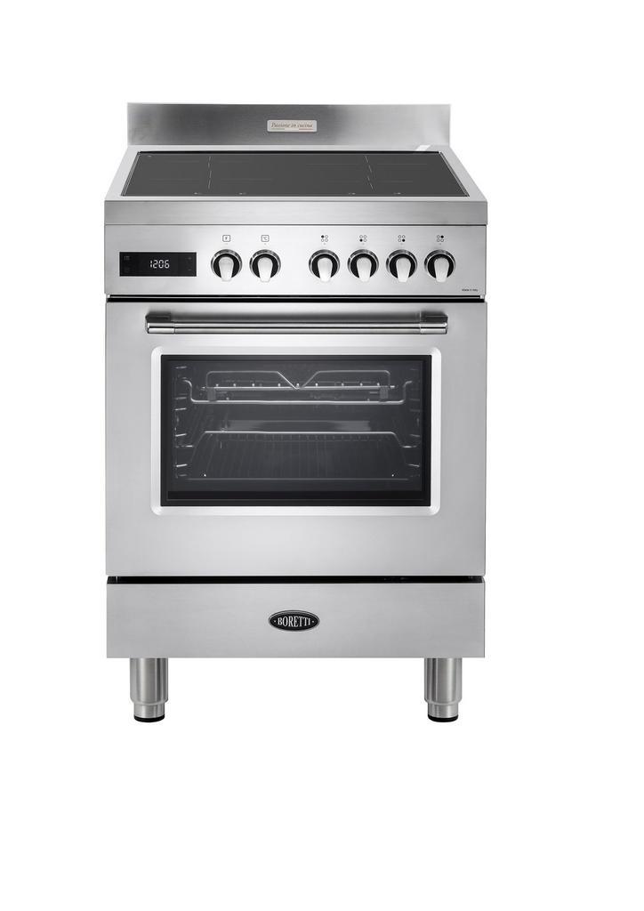 Boretti CFBI601IX Fornuis1349, Witgoed en Apparatuur, Fornuizen, Vrijstaand, Nieuw, Energieklasse A of zuiniger, Ophalen of Verzenden