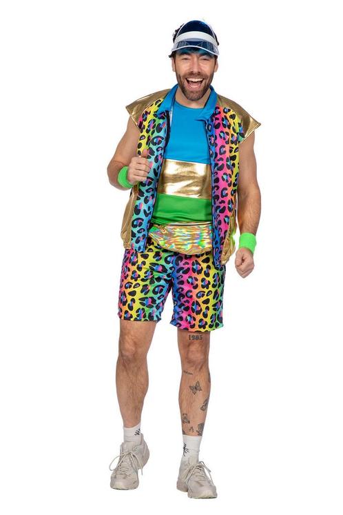 Party Outfit Regenboog Panter Heren, Kleding | Heren, Carnavalskleding en Feestkleding, Nieuw, Ophalen of Verzenden