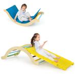 3-In-1 Klimladderset voor Kinderen Houten Klimboog Klimdrieh