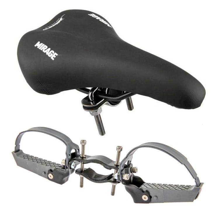Mirage Buiszadel Set Herenfiets met Voetsteunen Herenfiets, Fietsen en Brommers, Fietsaccessoires | Fietsstoeltjes, Nieuw, Verzenden