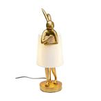 *WOONWINKEL* Kare Design Rabbit Gold/White Tafellamp Konijn, Verzenden, Nieuw