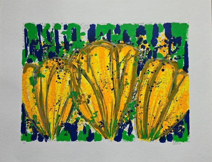 Ad van Hassel (XX) - Grote zeefdruk, Antiek en Kunst, Antiek | Overige Antiek