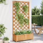 Plantenbak met Latwerk Bruin - Retourdeal - 35% Korting, Tuin en Terras, Bloembakken en Plantenbakken, Nieuw, Ophalen of Verzenden