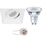 Voordeelset: LED Spot Set - Pragmi Nivas Pro - GU10 Fitting, Metaal of Aluminium, Nieuw, Ophalen of Verzenden, Led