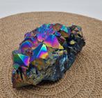 Titanium Bergkristal Aura Regenboog kleuren Ruw - Hoogte: 14