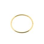 Gouden gladde slavenarmband | Ø 60 mm (tijdloos sieraad), Ophalen of Verzenden, Gebruikt, Overige kleuren, Goud