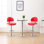 vidaXL Barstoelen 2 st kunstleer rood, Huis en Inrichting, Barkrukken, Verzenden, Nieuw