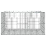 Konijnenkooi met 2 panelen 110x79x54 cm gegalvaniseerd ijzer, Dieren en Toebehoren, Honden-accessoires, Nieuw, Verzenden