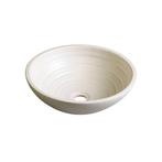Waskom Sapho Attila Rond 42.5x14 cm Keramiek Gebroken Wit, Ophalen of Verzenden, Nieuw, Overige typen