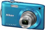 Nikon Coolpix S3300 Digitale Compact Camera - Blauw, Audio, Tv en Foto, Fotocamera's Digitaal, Zo goed als nieuw, Verzenden