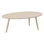 [en.casa] Salontafel Viborg ovaal 109,5x59,5x39,5 cm eiken e, Nieuw, Verzenden