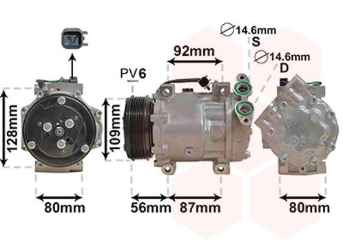 AIRCO COMPRESSOR VOOR VOLVO C30 2006-2010 31291821, Auto-onderdelen, Airco en Verwarming, Nieuw, Ophalen of Verzenden