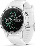 Garmin Fenix 5S Plus 42 mm wit met siliconen armband wit, Verzenden, Zo goed als nieuw