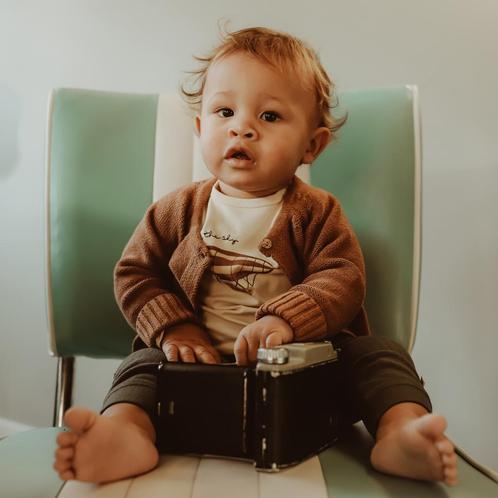 Your Wishes  Milo knit vest clay Maat 62, Kinderen en Baby's, Babykleding | Maat 62, Nieuw, Ophalen of Verzenden