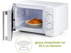 DOMO DO2720 - Microgolfoven - 20L 700W - Wit met houtlook, Witgoed en Apparatuur, Magnetrons, Verzenden, Nieuw