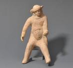 Oud-Grieks Terracotta Canosan zittend figuur - 11 cm